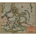 Isaak Tirion, Dutch 1705-1765- Isole Filippine Ladrones e Moluccos, Isole delle Speziarie come