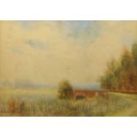 D. Trevor-Bramson, British mid 20th century- Stone bridge in rural landscape; watercolour, signed,