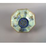 A Wedgwood Fairyland lustre octagonal bowl, 20th century, decorated to the exterior with long