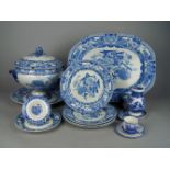 A collection of Mason's ironstone, 19th century, to comprise a tureen, lid and stand, with impressed
