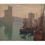 Gaston Hippolyte Ambroise Boucart, French 1878-1962- Le Port de La Rochelle; oil on canvas,