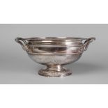 An Edward VII silver pedestal bowl, London c.1902, Soloman Joel Phillips, (SJ Phillips) with twin