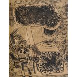 Corneille, Dutch 1922-2010- ''Un été à la Havanne''; lithograph printed in brown and black,