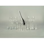 A collection of Riedel glassware, etched marks to bases, to comprise six large glasses, eight medium