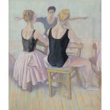 Philip Meninsky, British 1919-2007- Ballet dancers; pastel, signed, 60x49cm: together with one other