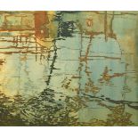 Ann Williams, British, mid 20th century- “Reflections”; aquatint in colours, signed, titled,