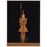 Romain De Tirtoff, ‘Erté’ (Russian/French 1892-1990)‘(The Guard) Princess de Légendes’, signed lower