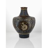 Primavera, a large Art Deco Ceramic vaseCirca 1925, Signed Primavera FranceDecorated and glazed with