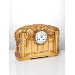 Sue et Mare Attributed, an Art Deco carved gilt-wood and gesso clockCirca 1930, Regor France