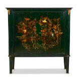 Paul Etienne Sain (1904-1995) and J Muller, a lacquered cabinet with oak interiorCirca 1960,