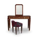 Jean-Marie Rothschild (1902-1998), a French macassar ebony and sycamore dressing table and low-