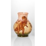 Moorcroft, a ‘Dinosaur’ Limited Edition ceramic vaseImpressed pottery marks, WM, wm monogram,