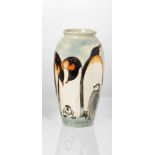 Moorcroft, a ‘Penguins’ Limited Edition ceramic vaseImpressed pottery marks, WM, pp, numbered 145/