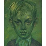 Sir Cecil Walter Hardy Beaton CBE, British 1904-1980- Portrait of Valentine Lamb aged eleven; oil on