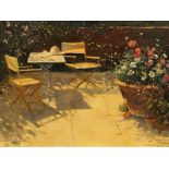 Michael Felmingham, British b.1935- “July Shadows”; oil on canvas, signed, 35x46cm, (ARR)