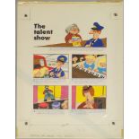 A collection of Postman Pat story boards for magazines, 20th century, entitled Christmas at