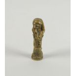 Albert Marionnet French (1852-1910) a bronze monkey desk seal in the form of a monkey, 9.5cm high