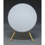 Bang & Olufsen B & O Play a BeoPlay A9 white speaker, on beech legs, 91cm high x 69cm wide x 48cm