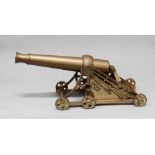 A bronze presentation model of a Life Saving Cannon by Galbraith & Son Ltd, 20th century, marked