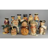 A collection of twenty five Doulton toby jugs, to include The Poacher, Mine Host, Robin Hood,