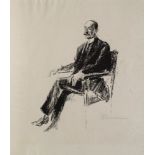 Max Liebermann, German 1847-1935- Burgermeister Dr. Burchard 1919; lithograph, signed and titled