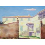 Fergus Graham, British 1900-1968- Spanish hacienda; oil on canvas, signed, 50x65cm, (ARR)