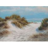 Kai Jensen, Danish 1912-1999- Sand dunes; oil on canvas, signed, 30x40.3cm: together with one