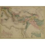 William Hughes FRGS, British 1818-1876- Map of the Principal Countries of the Ancient World, 1853;