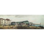 After Robert Havell II, British 1795-1878- Panoramic view of Sidmouth, Devon looking down the