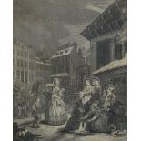 Thomas Cook, British 1744-1814- “Morning- from Times of the Day”, after William Hogarth;