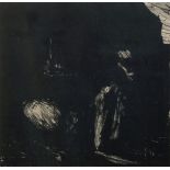 Vincent Allen, British, mid/late 20th century- Untitled composition; lithograph, signed and dated