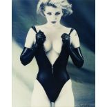 Bob Carlos-Clarke, British 1950-2006- 'Swimsuit'; selenium and blue toned chlorobromide print,