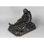 Achille d' Orsi, Italian, 1845 - 1929, a bronze model of Proximus Tuus, signed A. d' Orsi, and