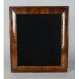 A walnut cushion frame mirror, early 18th century, 46.5 x 41.5cm