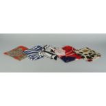A large collection of silk scarves, 20th century, to include designs by Richard Allen (a lot)