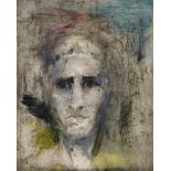 Blake Summers, American, b.1958- Roman Head Memphis; monotype, signed, dated 88 and numbered 15/20