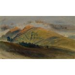 Harry John Johnson, British 1826-1884- Ben Lui near Tyndrum, Scotland; watercolour over pencil