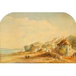 Attributed to Charles Turner, British 1773-1857- Coastal hamlet, circa 1803/5; watercolour, 16.