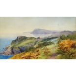 Thomas Rowden, British 1842-1926- Coastal landscape; watercolour, signed, 20.5x35.5cm