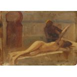 Edouard Bernard Debat-Ponsan, French 1847-1913- Preparatory study for Turkish Bath, circa 1883;