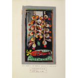 Jacob Bornfriend, Czech 1904-1976- Red Herring and French Onions in Blossom (Christmas Card);