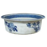 A large collection of Chinese porcelain, 18th-19th century, comprising large circular foot bath,