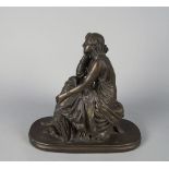 A composition model of a classical young woman, in the style of Pradier, with signature to the