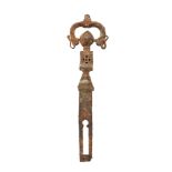 An important early ceremonial key, Anatolia or Iran, 11th-13th century, with remains of silver and