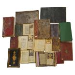 A group of 17 prayer books, religious texts and a qur'an, Iran and Turkey, 14th century and later,