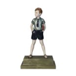 Ferdinand Preiss (1882-1943), a cold-painted bronze and ivory figure‘Sunny Boy’, c.1930, signed F.