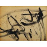 Hugo Weber, Swiss 1918-1971- Untitled abstract composition; ink on paper, signed and dated 11/9/53