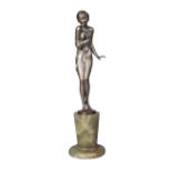 Josef Lorenzl (1892-1950), an Art Deco cold-painted bronze figure c.1930, signed R.Lor