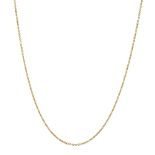 An 18ct. gold neck chain, by Cartier, of belcher-link design, signed Cartier number B 30179,