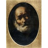 After Guido Reni, Italian 1575-1642- St Peter Penitent;oil on panel, of irregular shape, 23.6x17cm